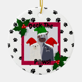 Personalisieren Sie das Deck der Paws Ornament Pet
