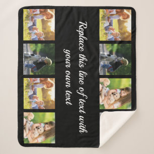 Personalisieren Sie das Deckblatt für Foto- und T Sherpadecke