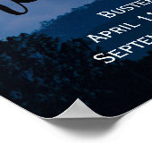 Personalisieren Sie das Dog Memorial Verlassen Paw Poster (Ecke)