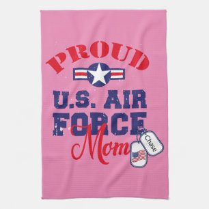 Personalisieren Sie das Dog Tag U.S. Air Force Mam Geschirrtuch