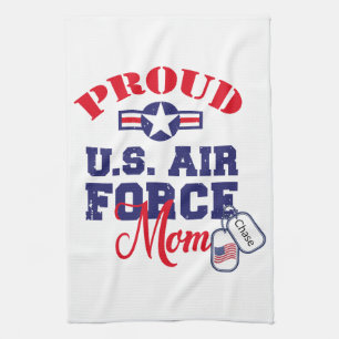 Personalisieren Sie das Dog Tag U.S. Air Force Mam Geschirrtuch