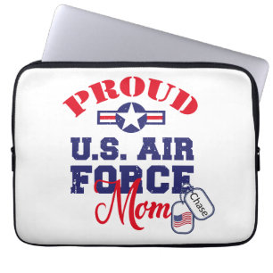 Personalisieren Sie das Dog Tag U.S. Air Force Mam Laptopschutzhülle