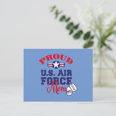 Personalisieren Sie das Dog Tag U.S. Air Force Mam Postkarte (Stehend Vorderseite)