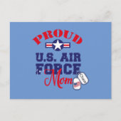 Personalisieren Sie das Dog Tag U.S. Air Force Mam Postkarte (Vorderseite)