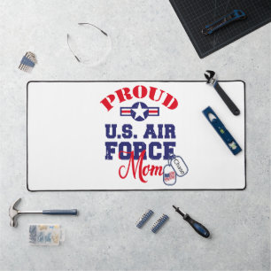 Personalisieren Sie das Dog Tag U.S. Air Force Mam Schreibtischunterlage