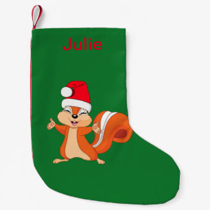 Personalisieren Sie das Eichhörnchen Kleiner Weihnachtsstrumpf