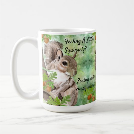 Personalisieren Sie das Eichhörnchen Patrol Funny Kaffeetasse (Links)