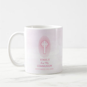 Personalisieren Sie das erste heilige Kommunionskr Kaffeetasse