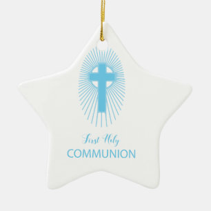 Personalisieren Sie das erste heilige Kommunionskr Keramik Ornament
