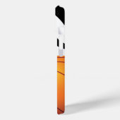 Personalisieren Sie das Flaming Basketball B/W Case-Mate iPhone Hülle (Rückseite / Links)