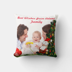 Personalisieren Sie das Foto Weihnachten Kissen