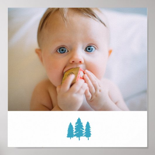 personalisieren Sie das Foto zum Geburtstag Poster (Vorne)