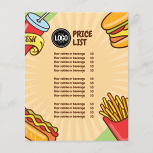 Personalisieren Sie das Geschäftslogo Hamburger Flyer