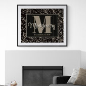 Personalisieren Sie das Geschenk "Nachname drucken Poster