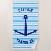 Personalisieren Sie das Handtuch des Schiffskapitä (Vorderseite)