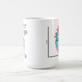 Personalisieren Sie das Herz des Genomics Single Kaffeetasse (Mittel)