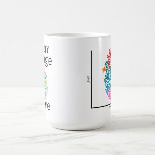 Personalisieren Sie das Herz des Genomics Single Kaffeetasse (Mittel)