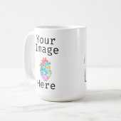 Personalisieren Sie das Herz des Genomics Single Kaffeetasse (Vorderseite Links)