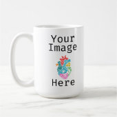 Personalisieren Sie das Herz des Genomics Single Kaffeetasse (Links)