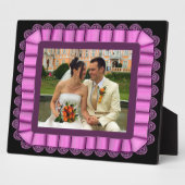 Personalisieren Sie das Hochzeitsstift mit Lila Fo Fotoplatte (Seite)