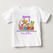 Personalisieren Sie das junge Kind in der Tierschu Baby T-shirt (Vorderseite)