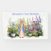 Personalisieren Sie das Kaninchen im Garten Banner (Horizontal)