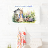 Personalisieren Sie das Kaninchen im Garten Banner (Insitu)