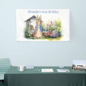 Personalisieren Sie das Kaninchen im Garten Banner (Messeveranstaltung)