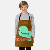 Personalisieren Sie das Kochen glückliche Kinder B Schürze (Getragen)