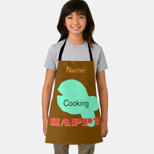 Personalisieren Sie das Kochen glückliche Kinder B Schürze (Insitu)