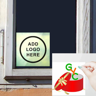 Personalisieren Sie das Logo der Geschäftsorganisa Fensteraufkleber