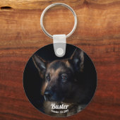 Personalisieren Sie das Memorial für deutsche Schä Schlüsselanhänger (Vorderseite)