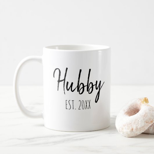 Personalisieren Sie das Minimalistische einfache H Kaffeetasse (Mit Donut)