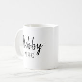 Personalisieren Sie das Minimalistische einfache H Kaffeetasse (Vorderseite Links)