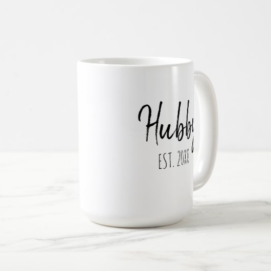 Personalisieren Sie das Minimalistische einfache H Kaffeetasse (VorderseiteRechts)