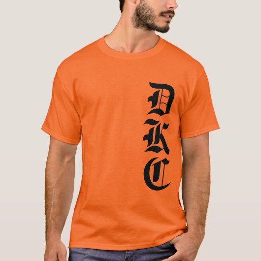 Personalisieren Sie das Monogramm Ihrer 3 Buchstab T-Shirt (Vorderseite)