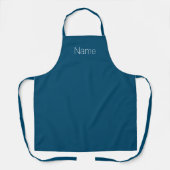 Personalisieren Sie das NAME-Monogramm aquamarin b Schürze (Vorderseite)