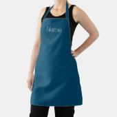 Personalisieren Sie das NAME-Monogramm aquamarin b Schürze (InSitu)