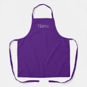 Personalisieren Sie das NAME-Monogramm lila Schürze (Vorderseite)