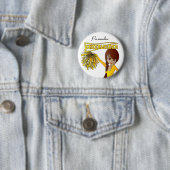 Personalisieren Sie das Niedliche Gelbe Cheerleade Button (Beispiel)
