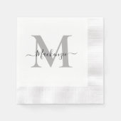 Personalisieren Sie das Party für den Anfangsnamen Serviette (Vorderseite)