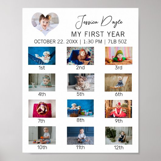 Personalisieren Sie das Poster-Collage für das ers Poster (Vorne)