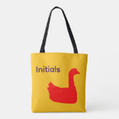 Personalisieren Sie das Red Duck Theme Tasche (Rückseite)