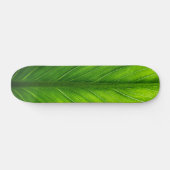 Personalisieren Sie das schöne grüne Blatt Skateboard (Horizontal)