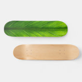 Personalisieren Sie das schöne grüne Blatt Skateboard (Horizontal)