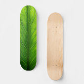 Personalisieren Sie das schöne grüne Blatt Skateboard (Vorderseite)