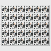 Personalisieren Sie das Spiel auf dem Basketball-S Geschenkpapier (Flach)