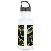 Personalisieren Sie das Thema "Business Dark Green Edelstahlflasche (Rückseite)