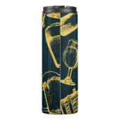 Personalisieren Sie das Thema "Business Dark Green Thermosbecher (Rückseite)