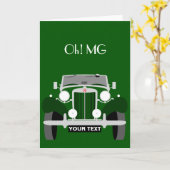 Personalisieren Sie das Vintage Classic British Sp Karte (Gelbe Blume)